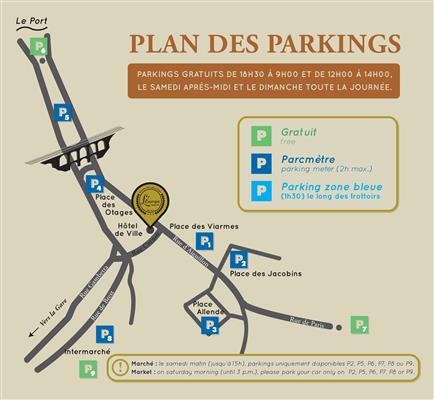 Plan des parkings